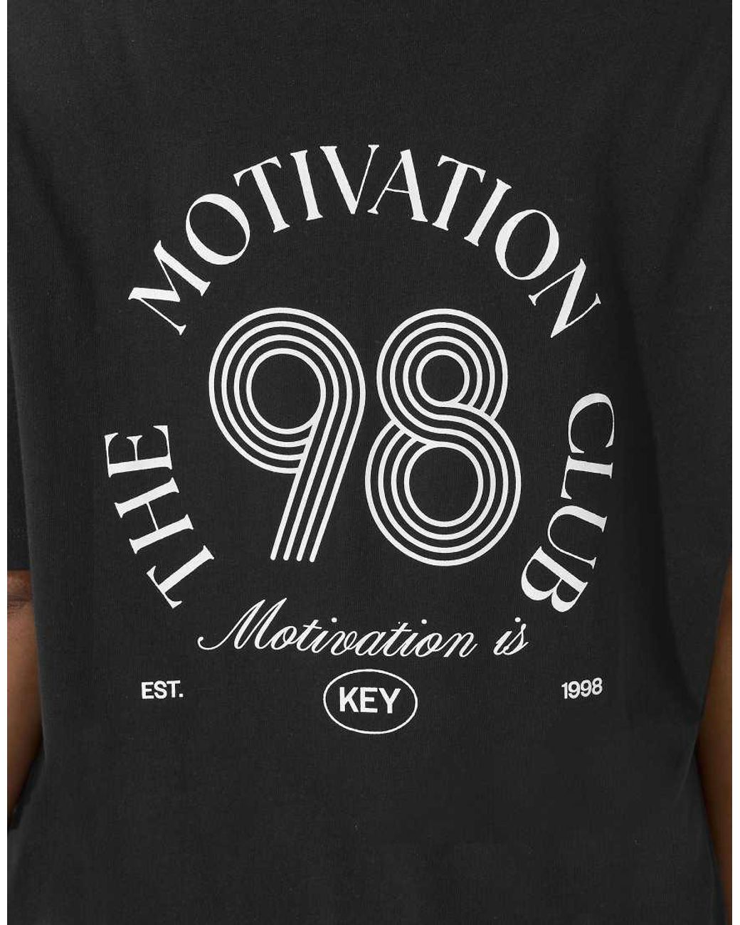 Yours Clothing Black Slogan Active T-Shirt