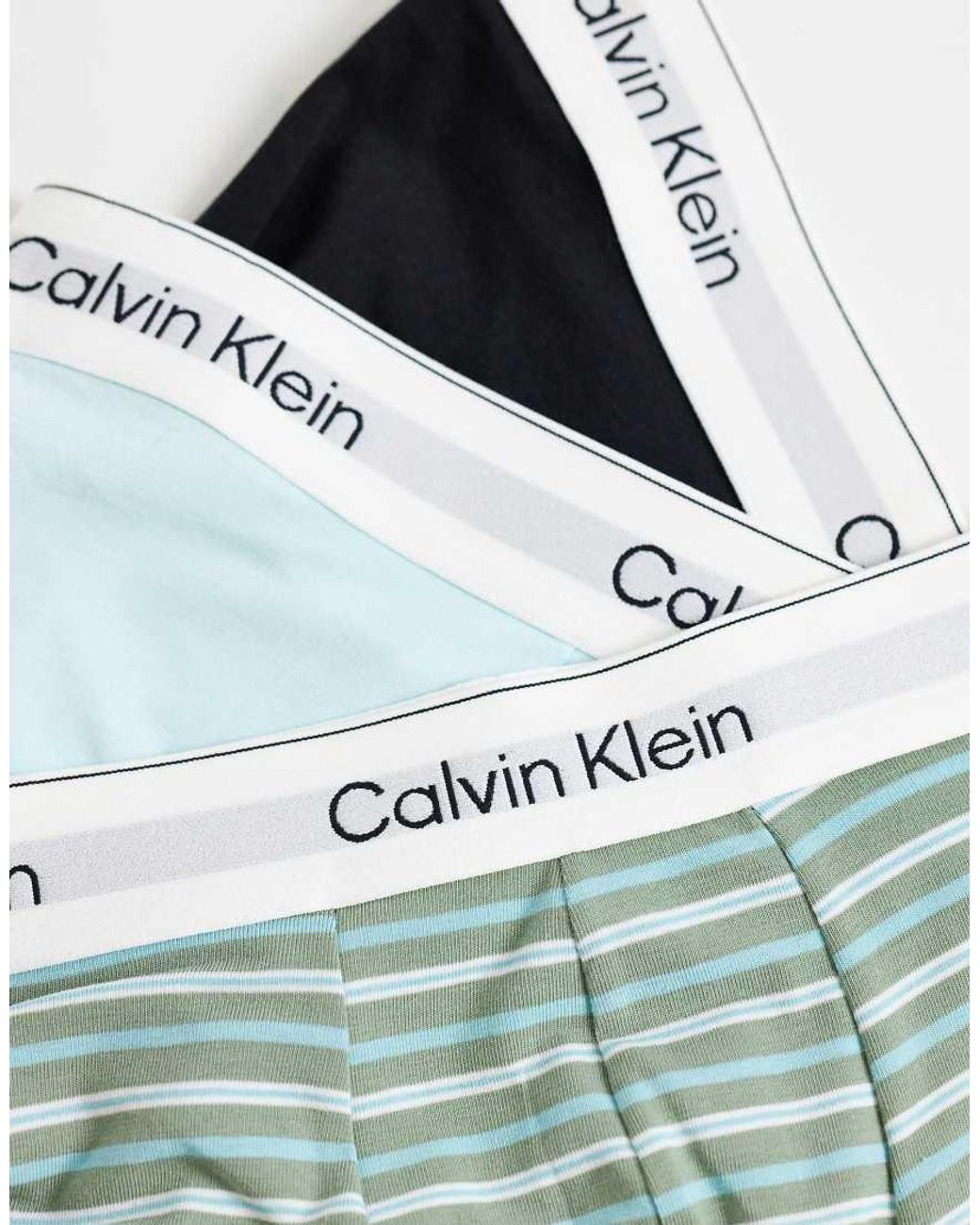 Calvin Klein Gray Icon Cotton Stretch 3 Pack Boxer Briefs for men