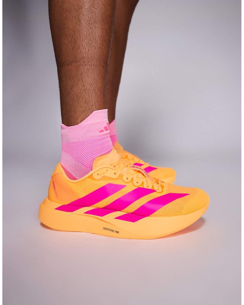 Adidas Originals Gray Adidas Running Adizero Evo Sl Trainers
