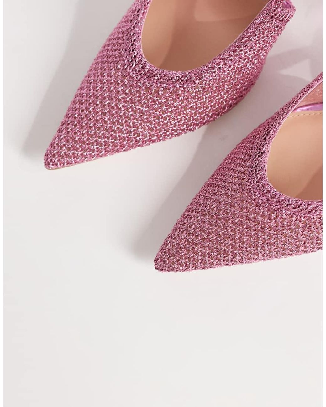 Steve Madden Pink Ascension Embellished Heeled Shoes