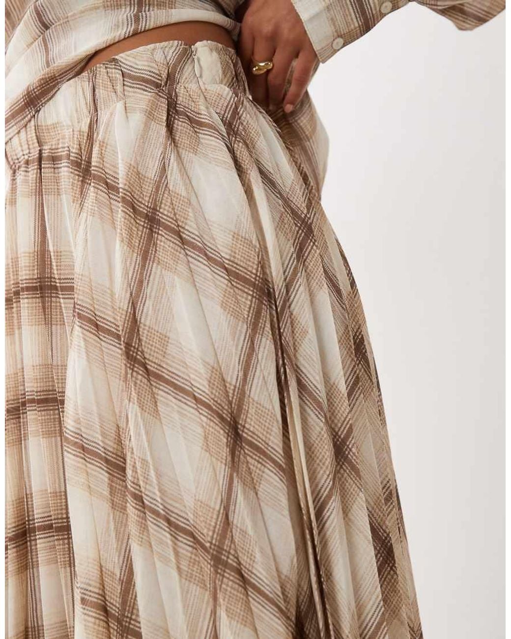 Mango Natural Stut Flowy Midi Skirt Set