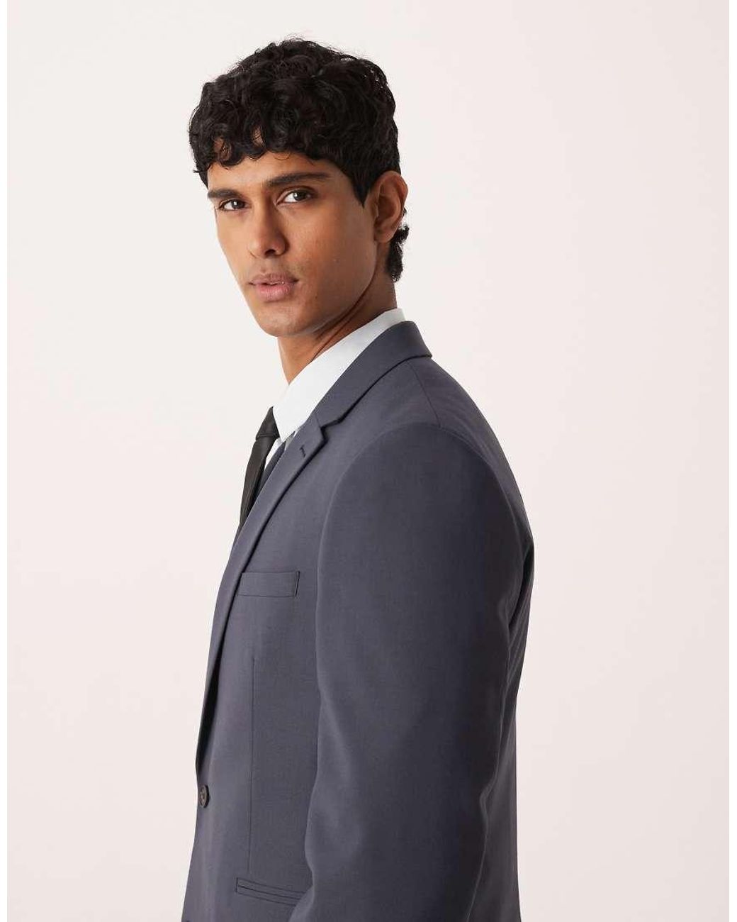 ASOS Blue Slim Suit Jacket for men