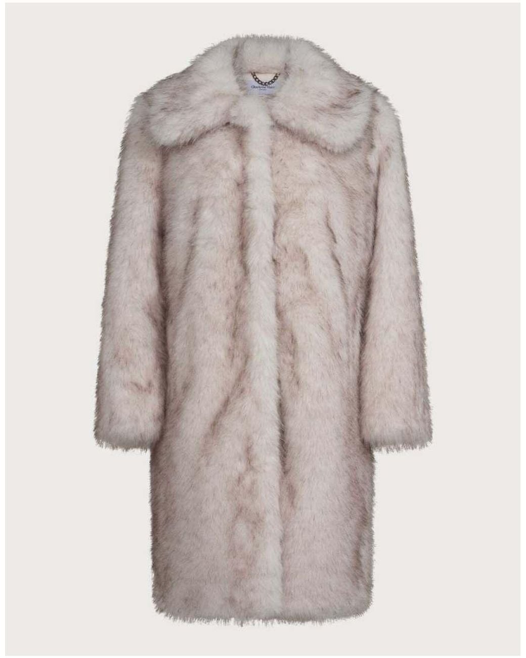 Harry Brown Natural Delphine Long Fur Coat
