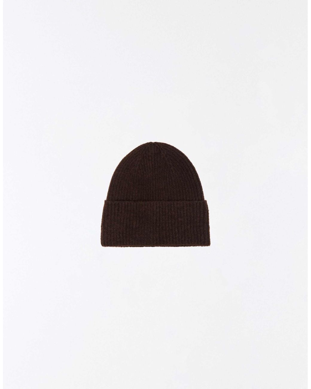 Bershka Black Gerippte strickmütze