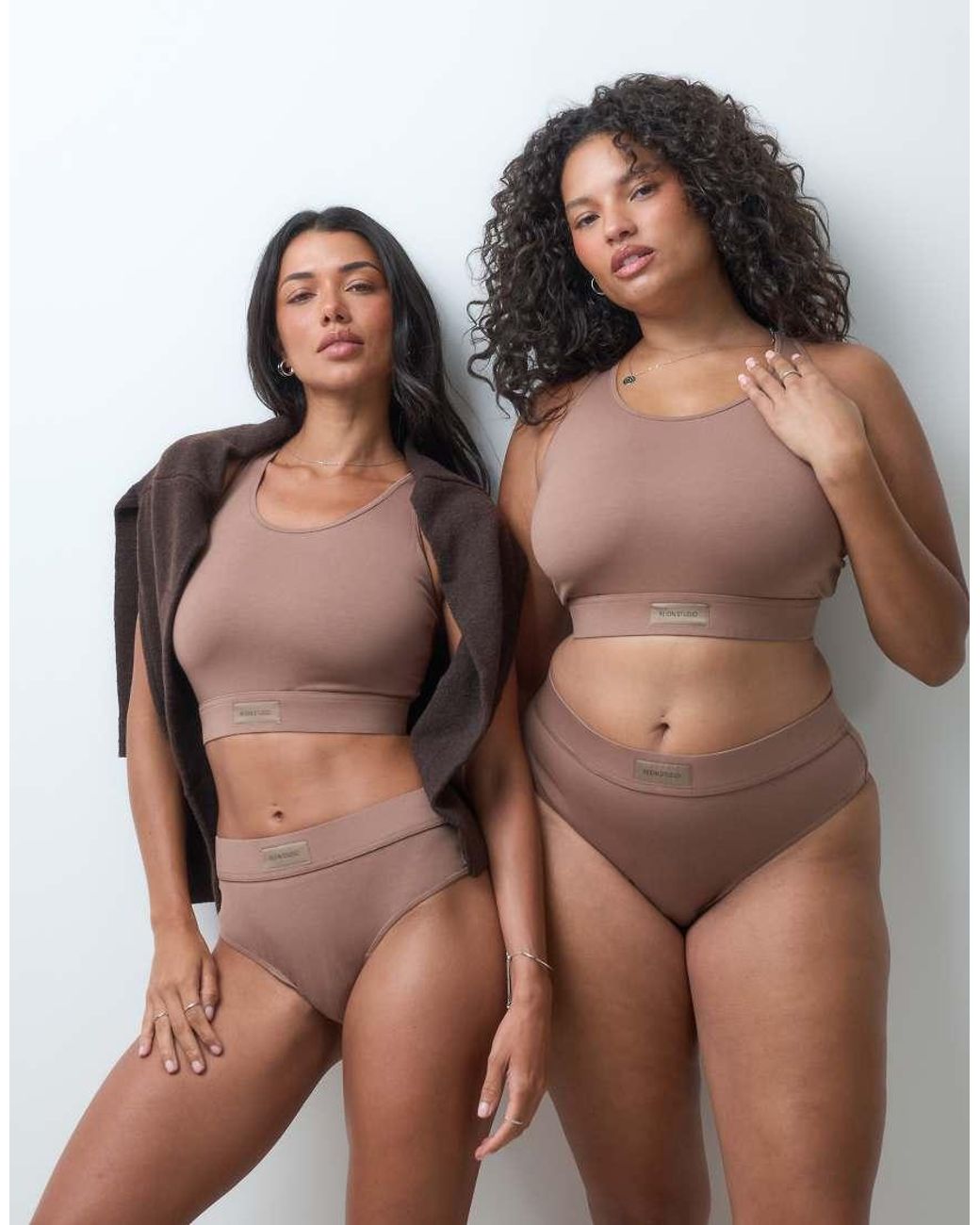 RIEN STUDIO Brown Fuller Bust Chill With Me Bralet