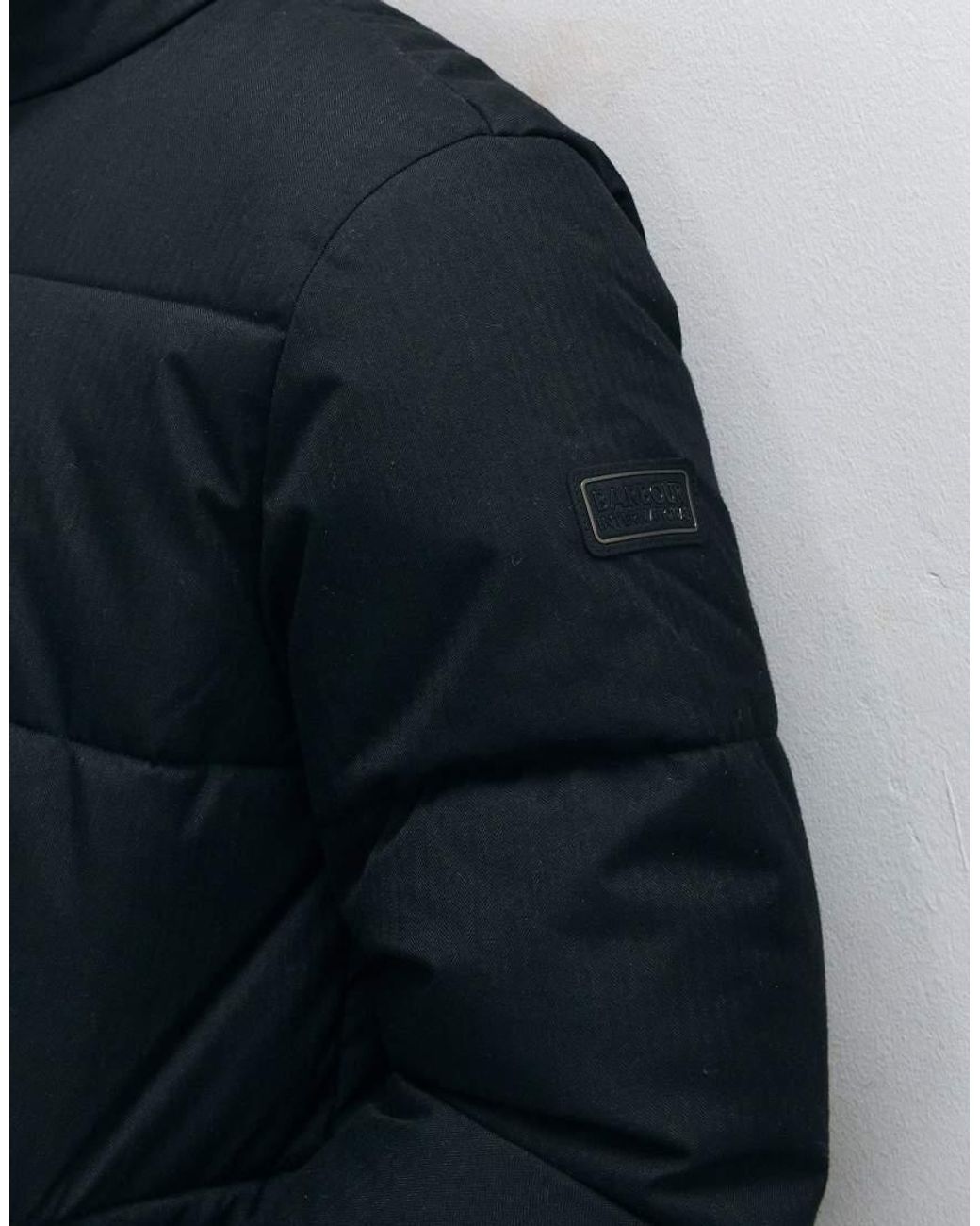 Barbour Black Tour Puffer Jacket for men