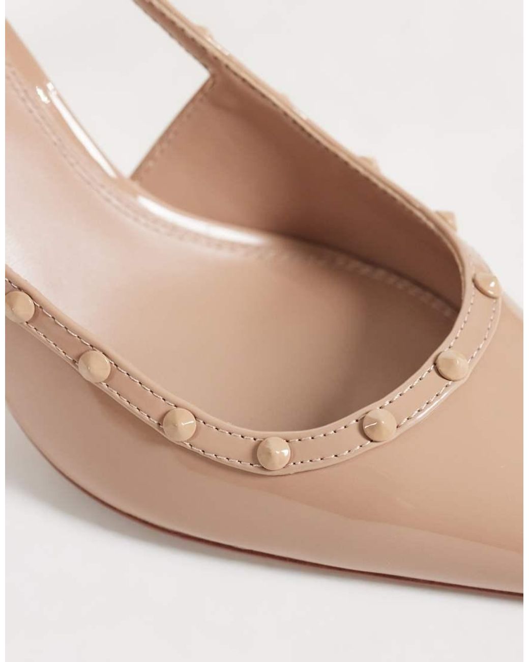 Décolleté Slingback Con Borchie di Mango in White