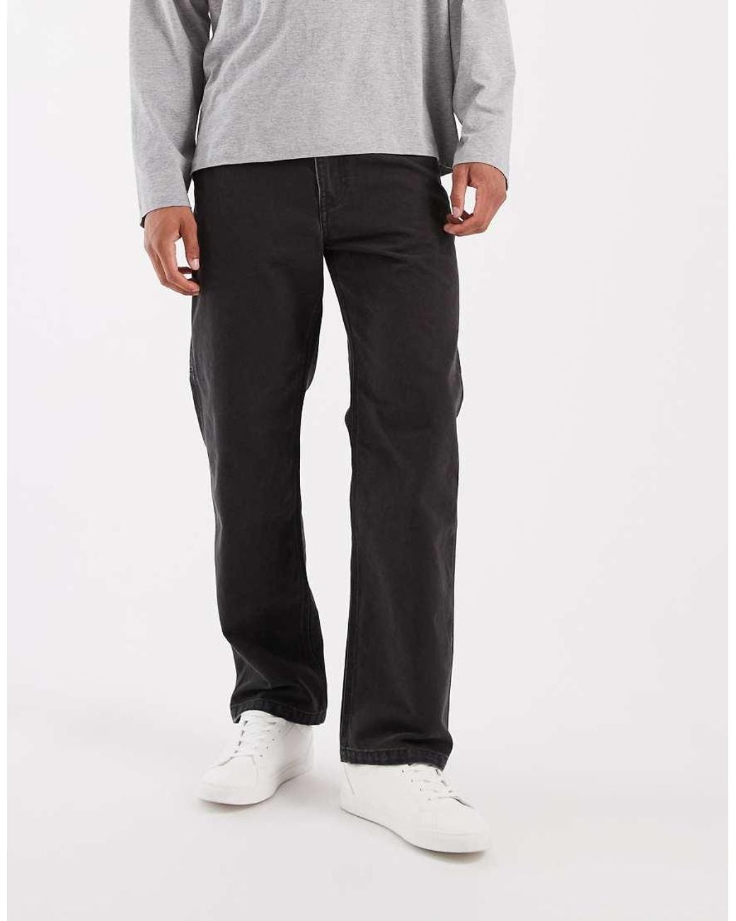 Levi's Workwear 568 Losse Rechte Denim Carpenter Jeans in het White voor heren