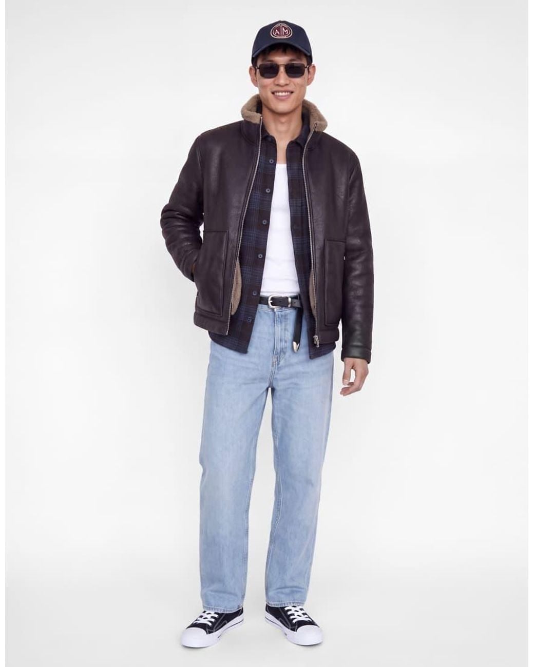 Jack & Jones Blue Alex High Rise baggy Fit Jeans for men
