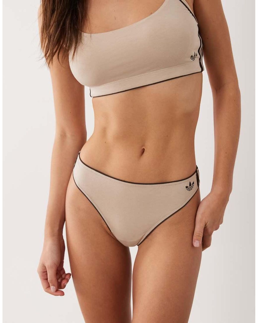 Adidas Brown Originals Adicolor Comfort Flex Thong