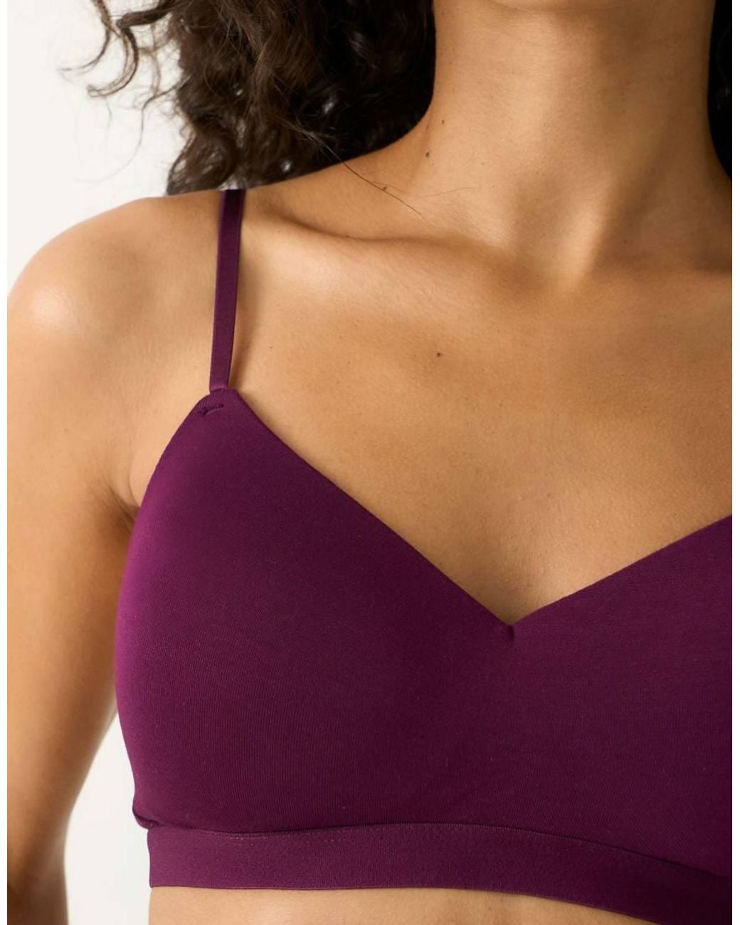 Stripe & Stare Purple Smooth Sculpt Padded Bra