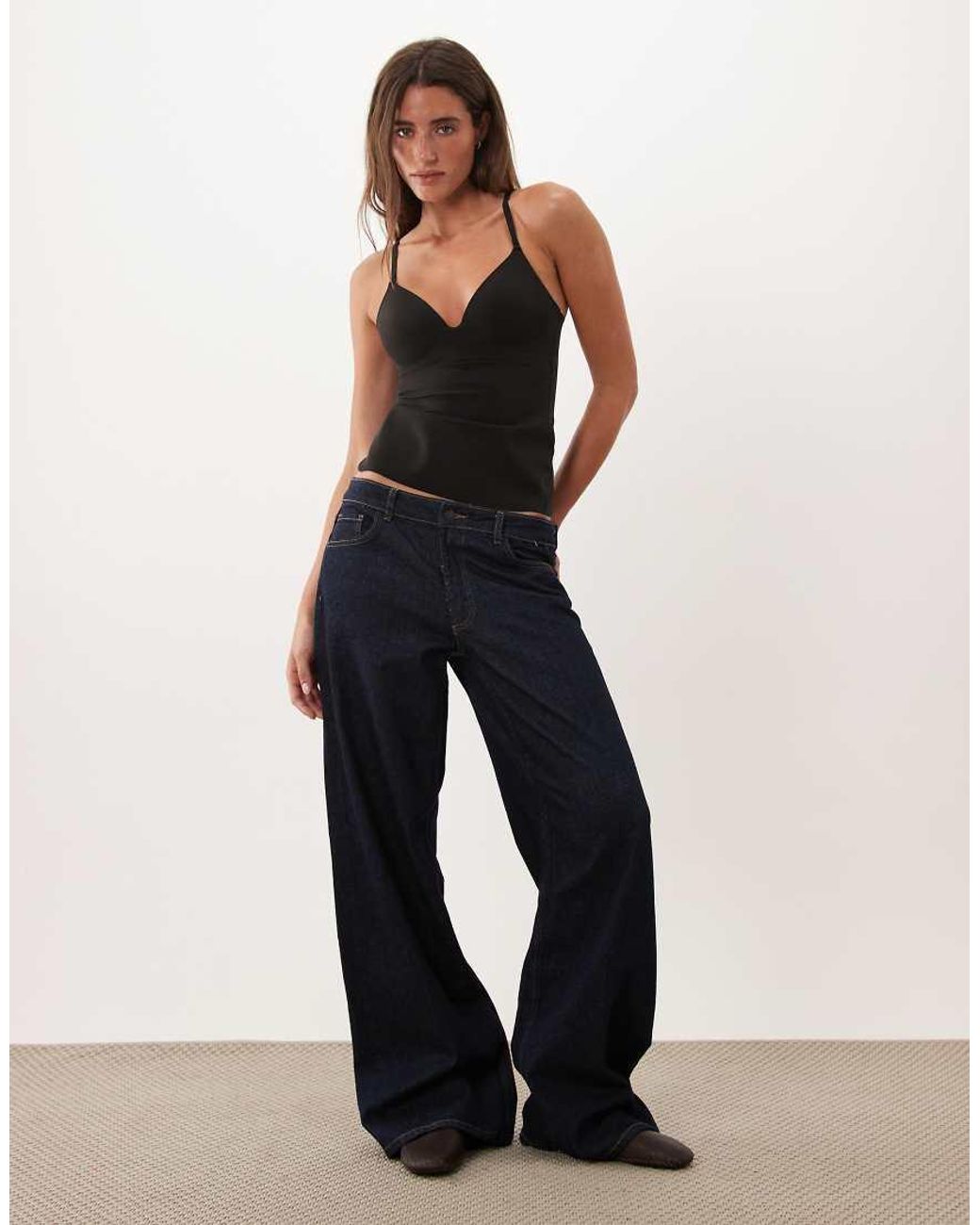 Calvin Klein Black Shapewear Cami Top With Bra Inserts