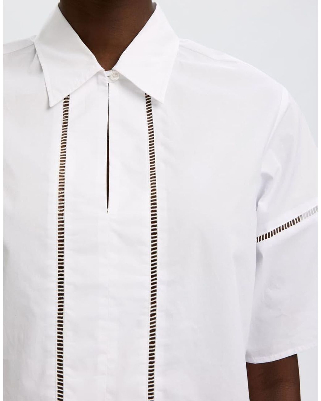 SELECTED White Short Sleeved Shirt