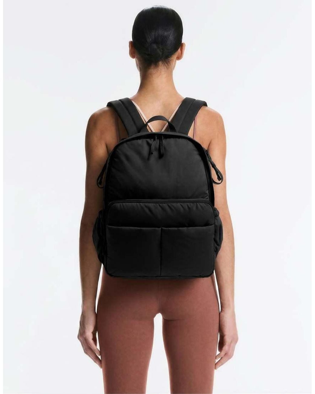 Oysho Black Maxi Maternity Backpack