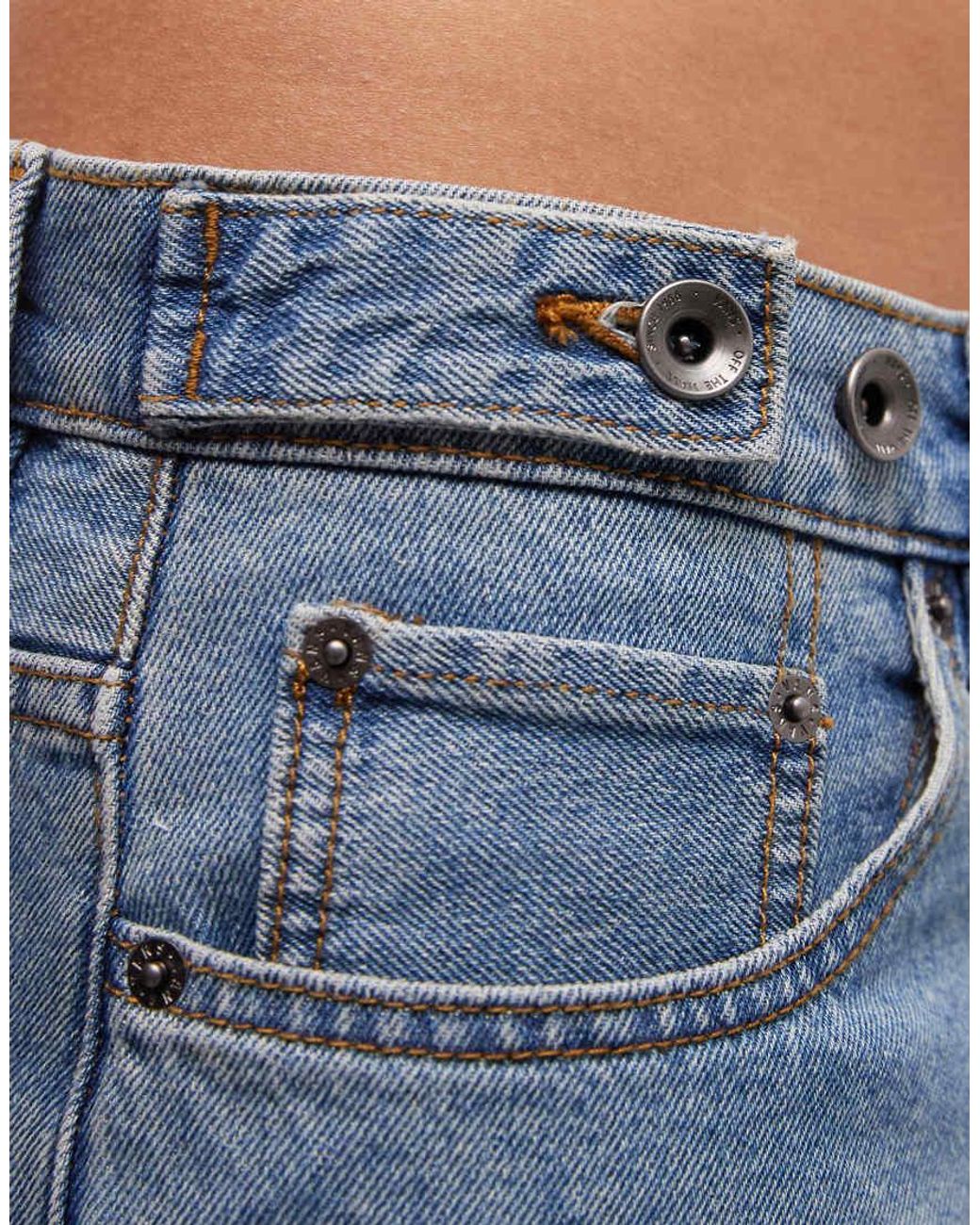 Vans Blue Cinched Check 5 Baggy Short Shorts Medium