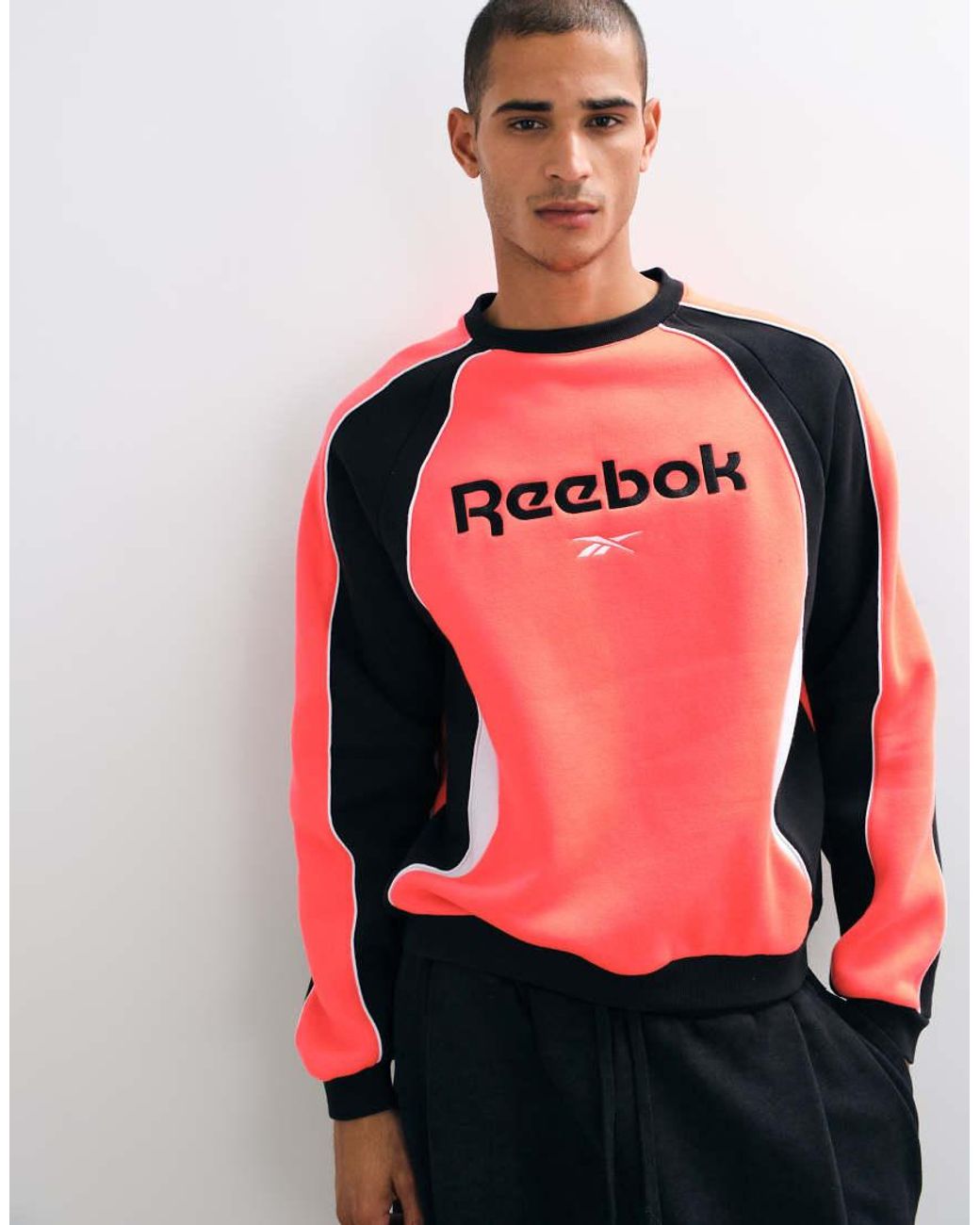 Reebok Red Sidewinder Football Crewneck Sweatshirt for men