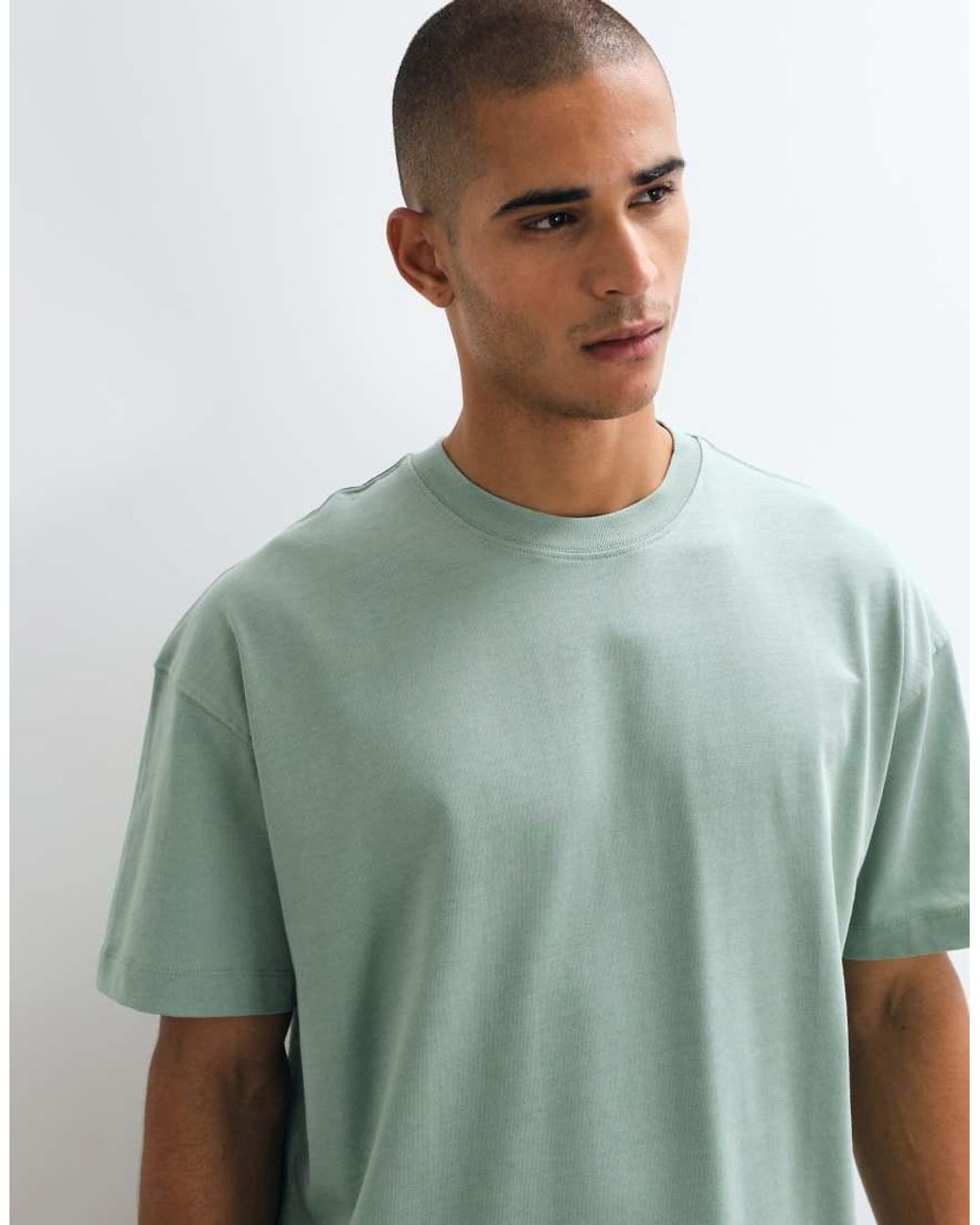 4505 Green Icon Heavyweight Cotton Oversized T-Shirt With Quick Dry Finish for men