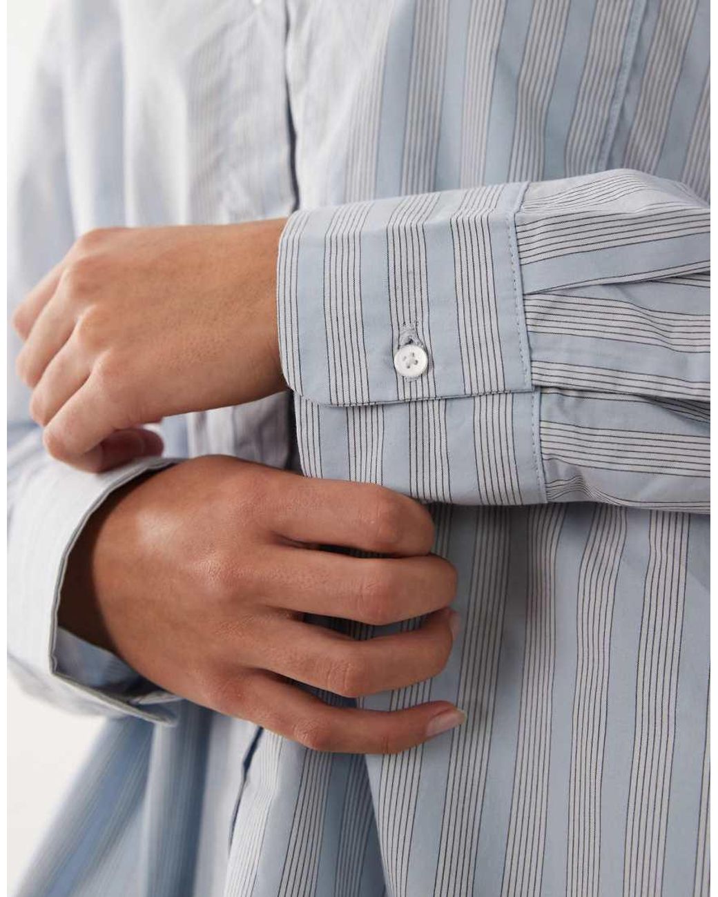 Calvin Klein Gray Relaxed Poplin Long Sleeve Shirt Co-Ord