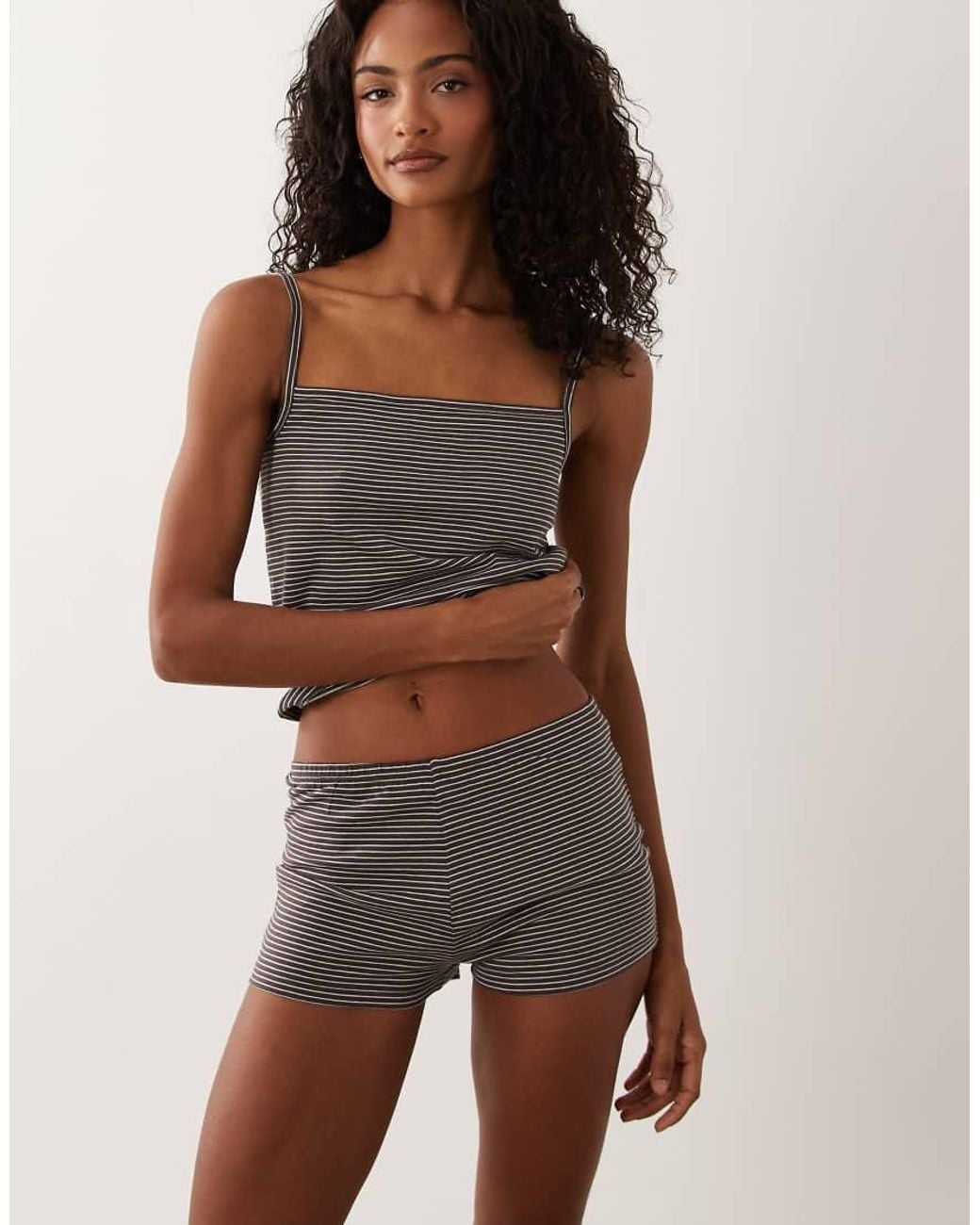 ASOS Brown Mix & Match Cheeky Shorts