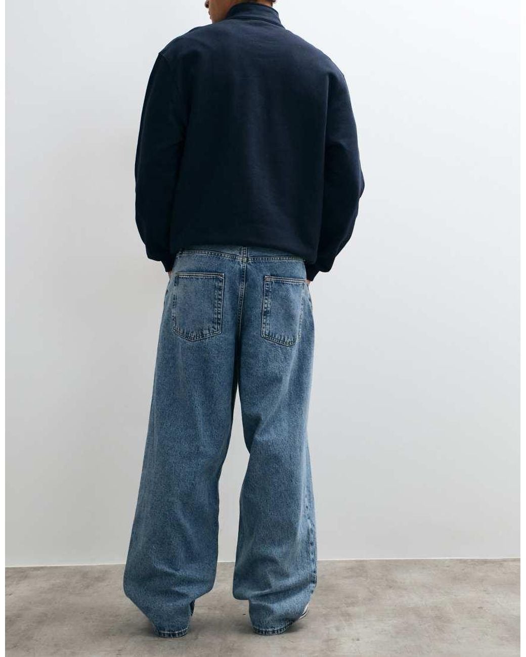 Gap Blue Super Baggy 5 Pocket Jeans for men