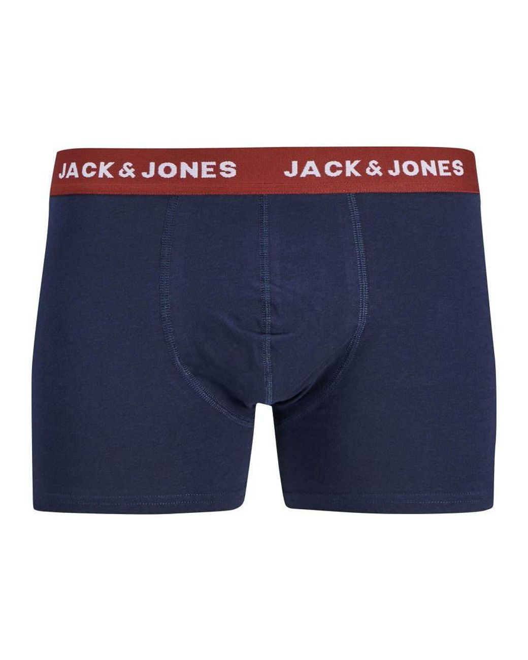 Jack & Jones Blue Solid 12 Pack Jersey Stretch Trunks for men