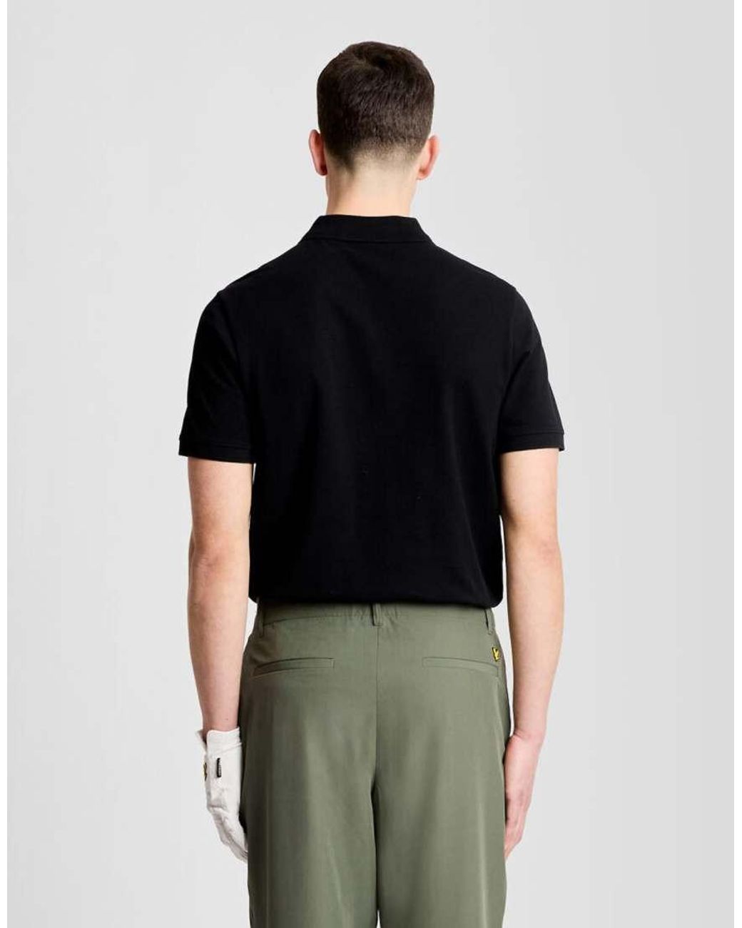 Lyle & Scott Black Ss Polo Shirts Golf Polo Shirt for men