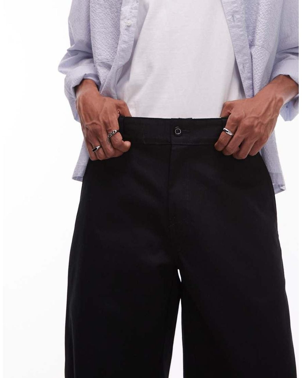 Dickies White 247 Loose baggy Fit Work Trousers for men