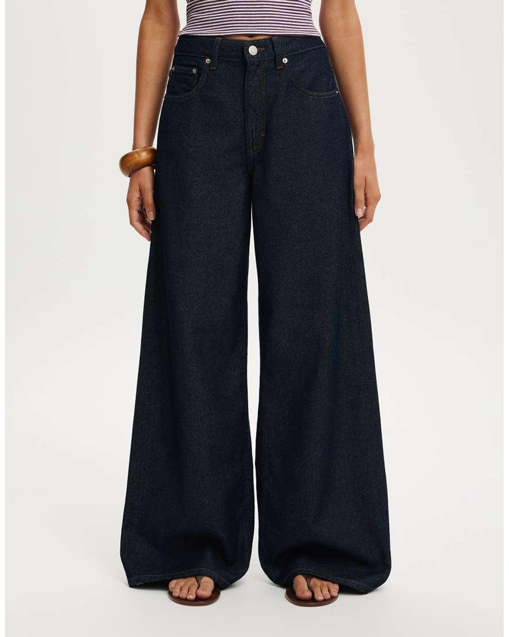 Cotton On Blue High Rise Wide Jean