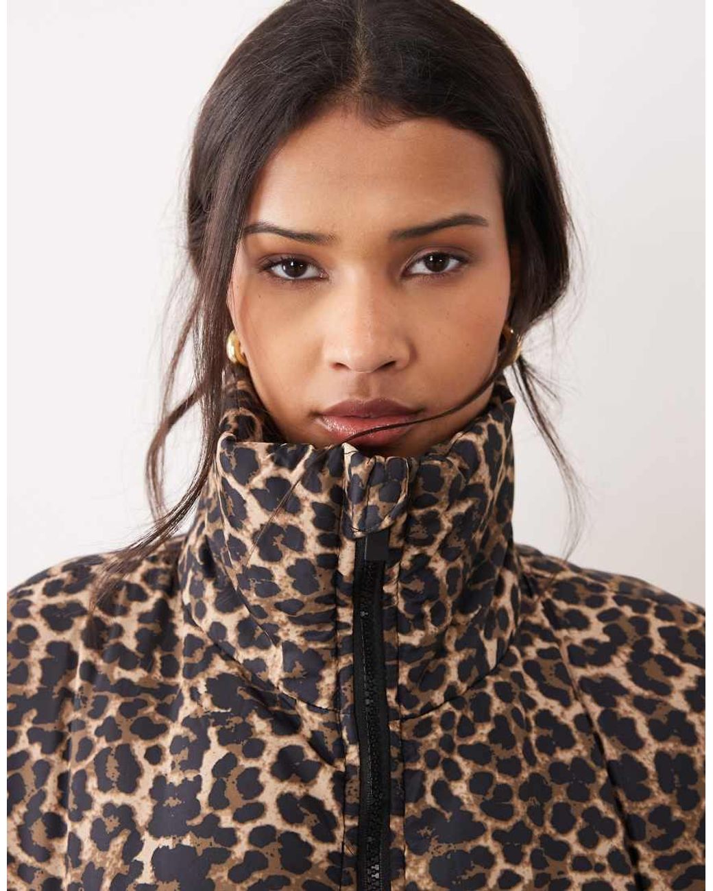 Brave Soul Brown Hooded Puffer Jacket With Pockets