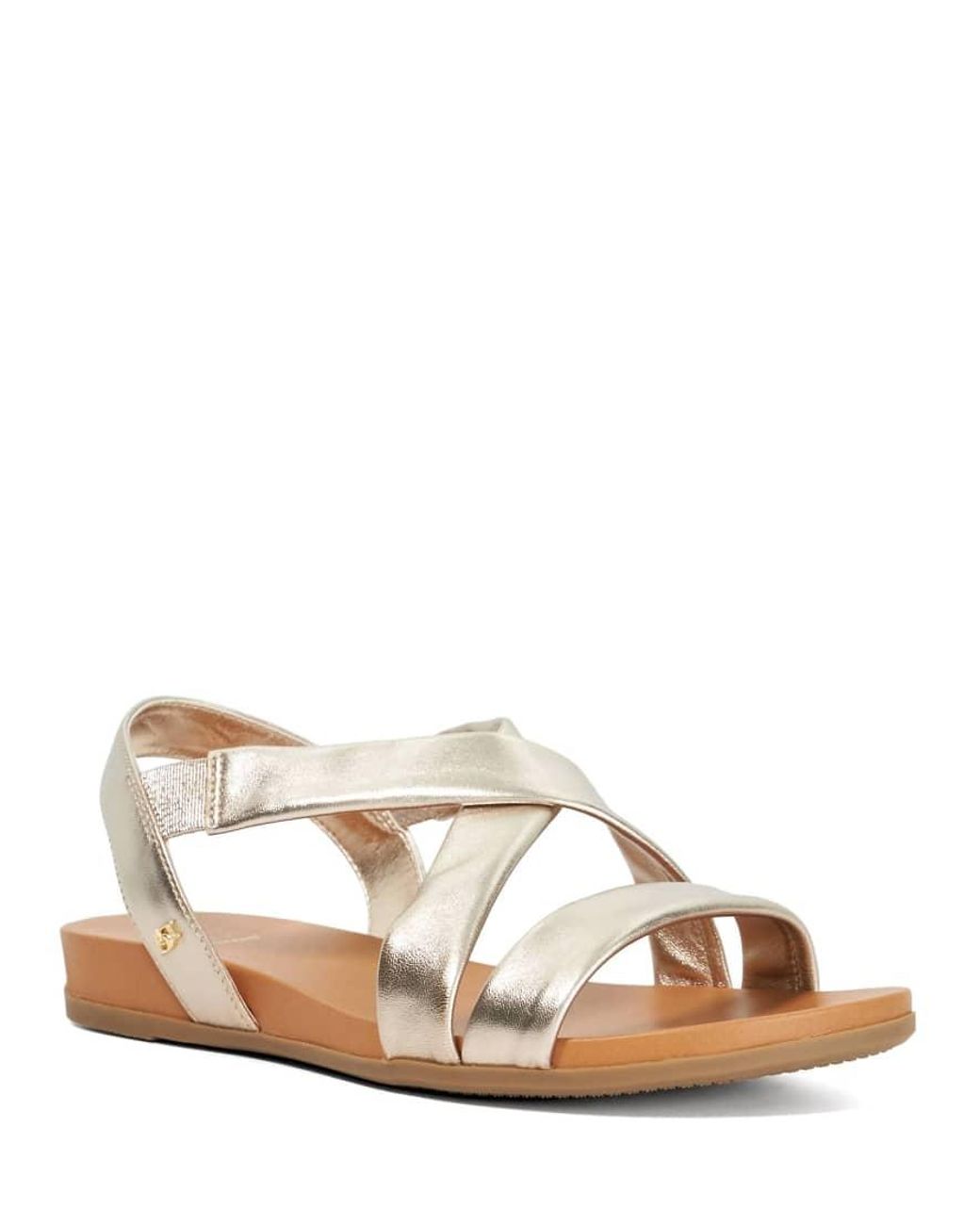 Dune White Landies Flat Sandals