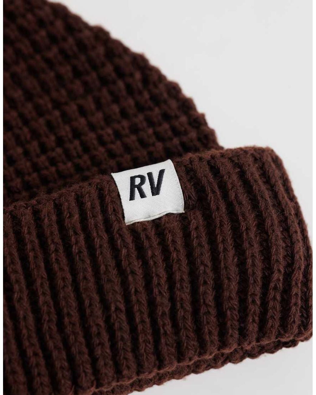 Reclaimed Vintage Brown Unisex Fisherman Beanie