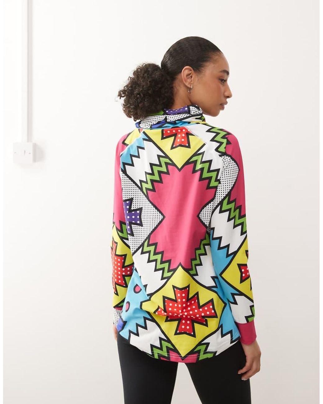 OOSC White High Neck Baselayer Top Day Tripper