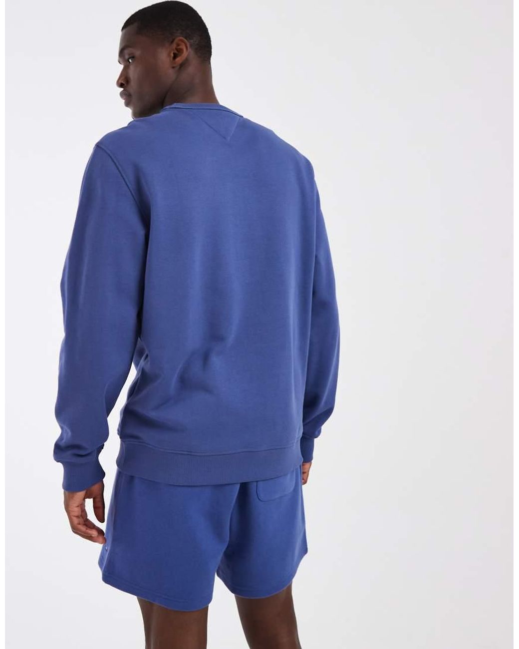 Tommy Hilfiger Blue Badge Logo Sweatshirt for men
