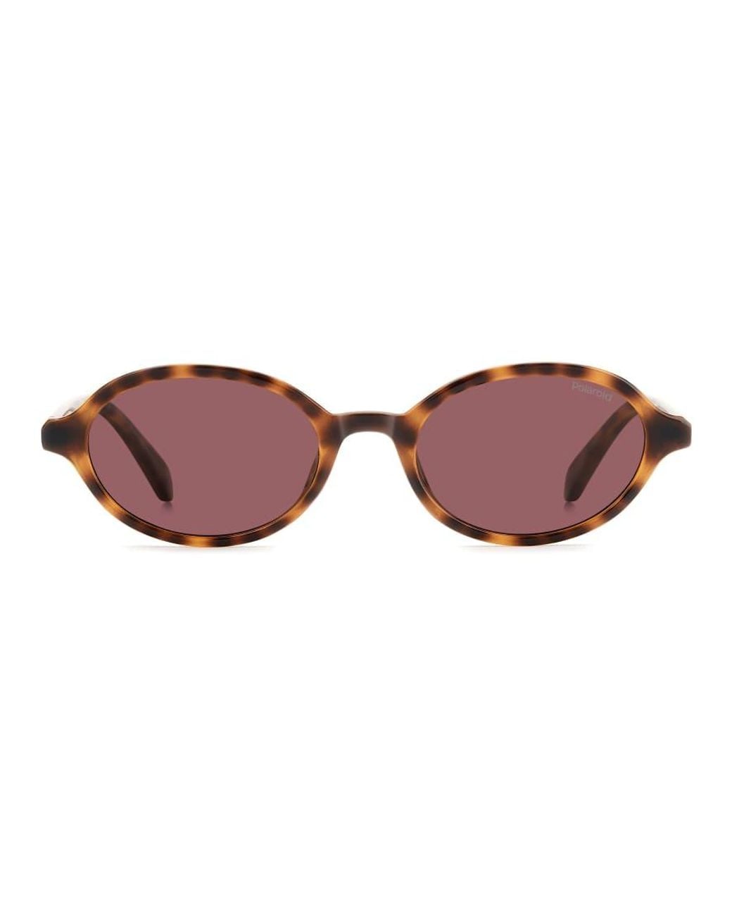 Polaroid Sunglasses Pink Polaroid Sung Vintage Oval Sunglasses With Polarized Lenses for men