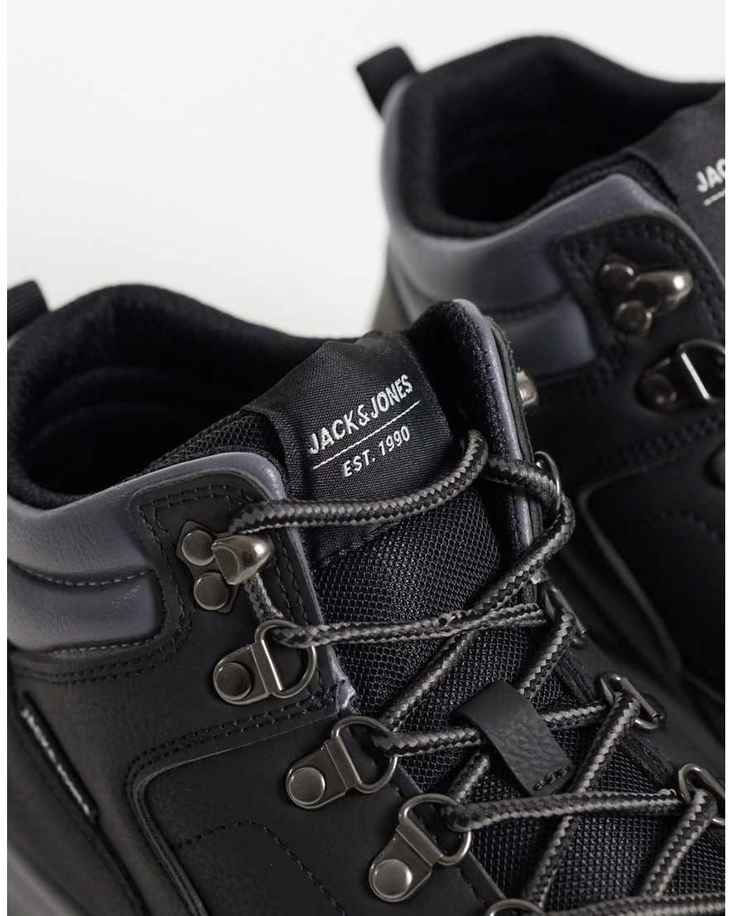 Jack & Jones Black Hiker Boots for men