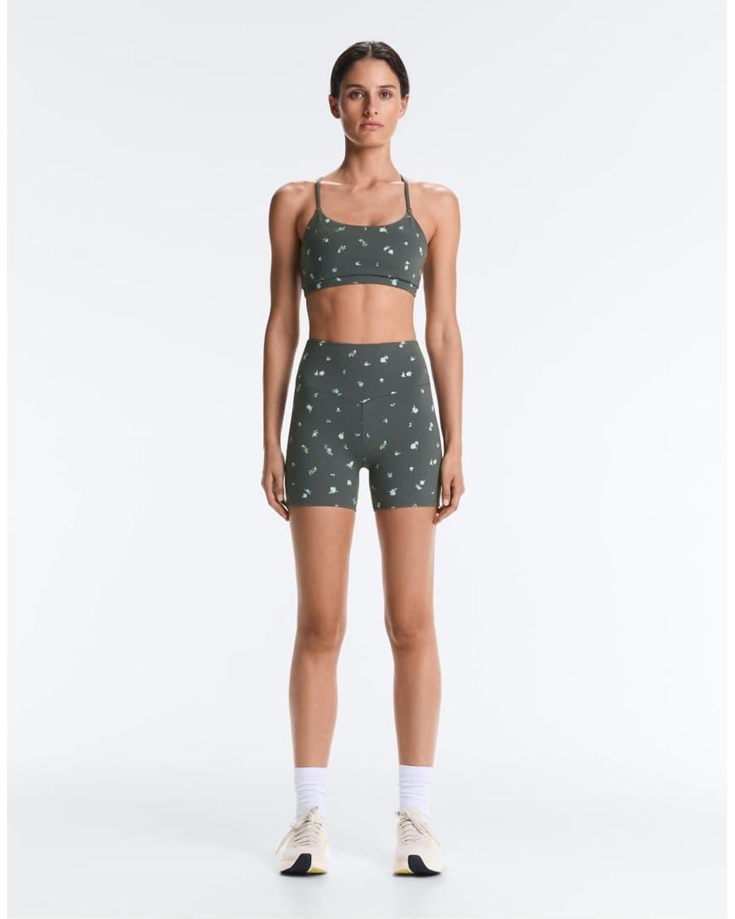 Oysho Gray Evermove High-Rise 10Cm Hot Pant Leggings