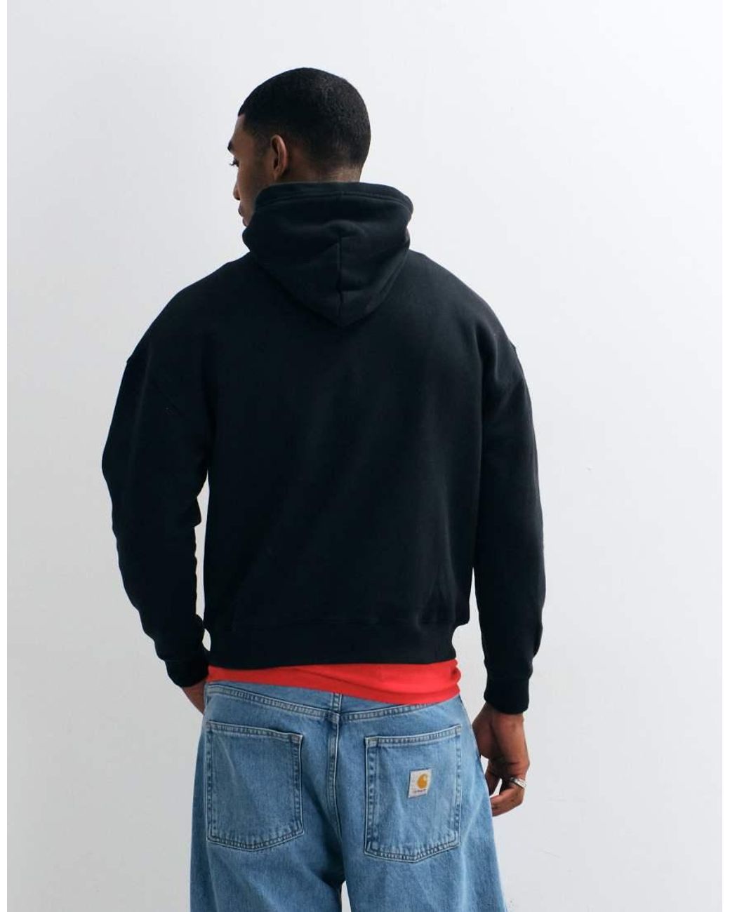 Hollister Blue Boxy Fit Hoodie Co-ord for men