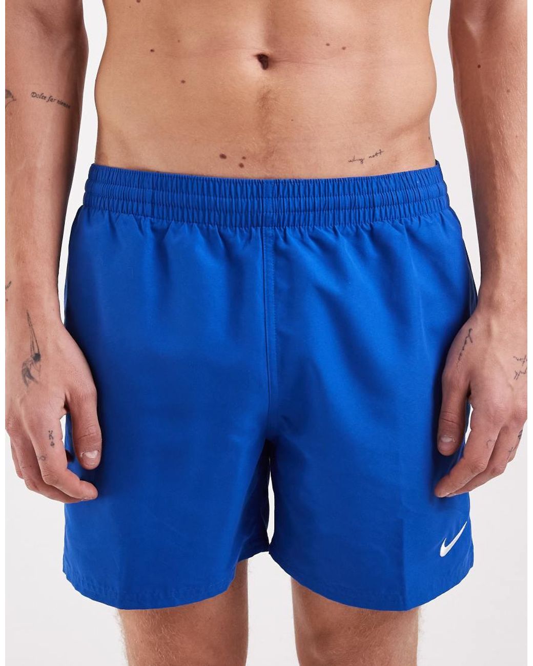Nike Blue Nike 5 Inch Volley Swim Shorts for men