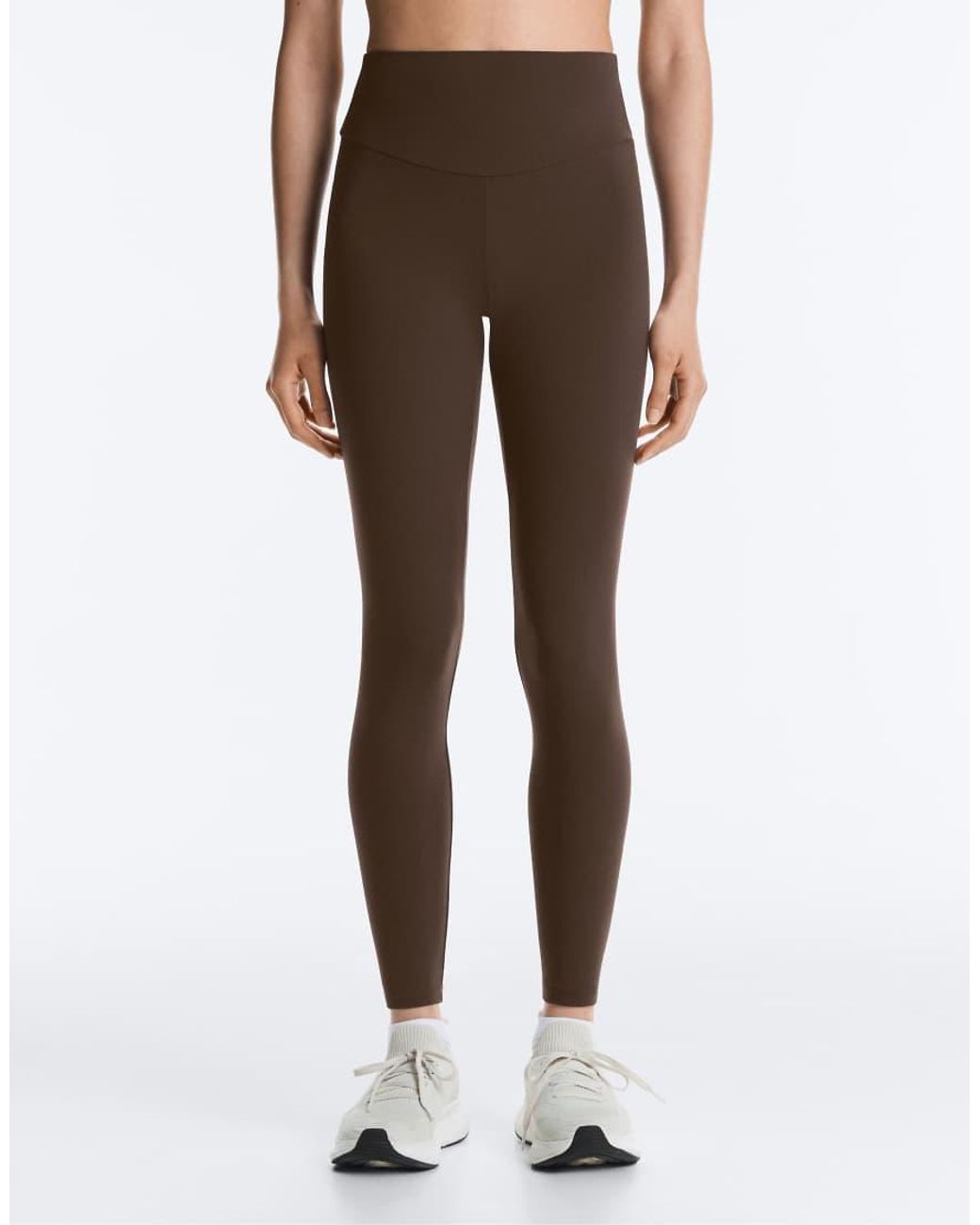 Oysho White Comfortlux High-rise Ankle-length leggings