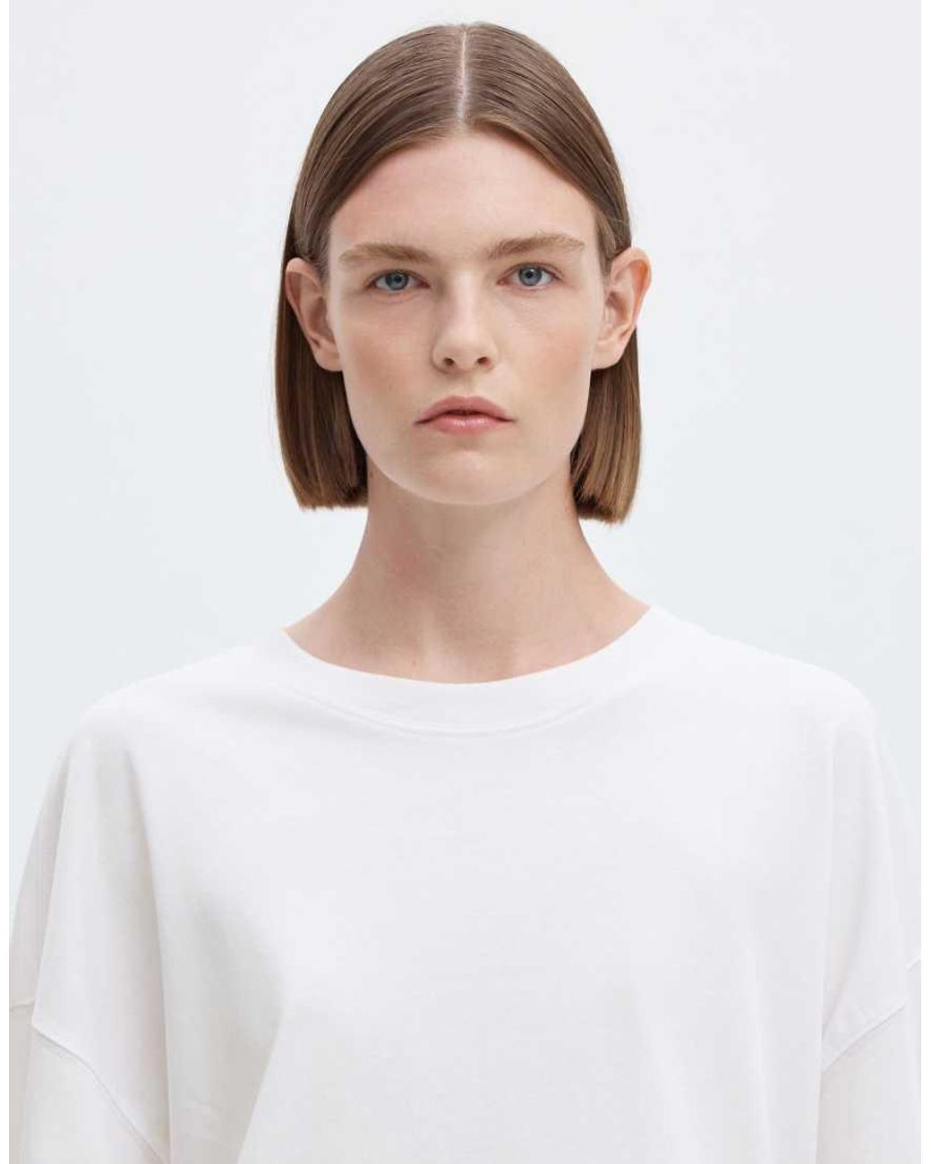 SELECTED White Colwoman Oversized Crew Neck Short Sleeve T-shirt