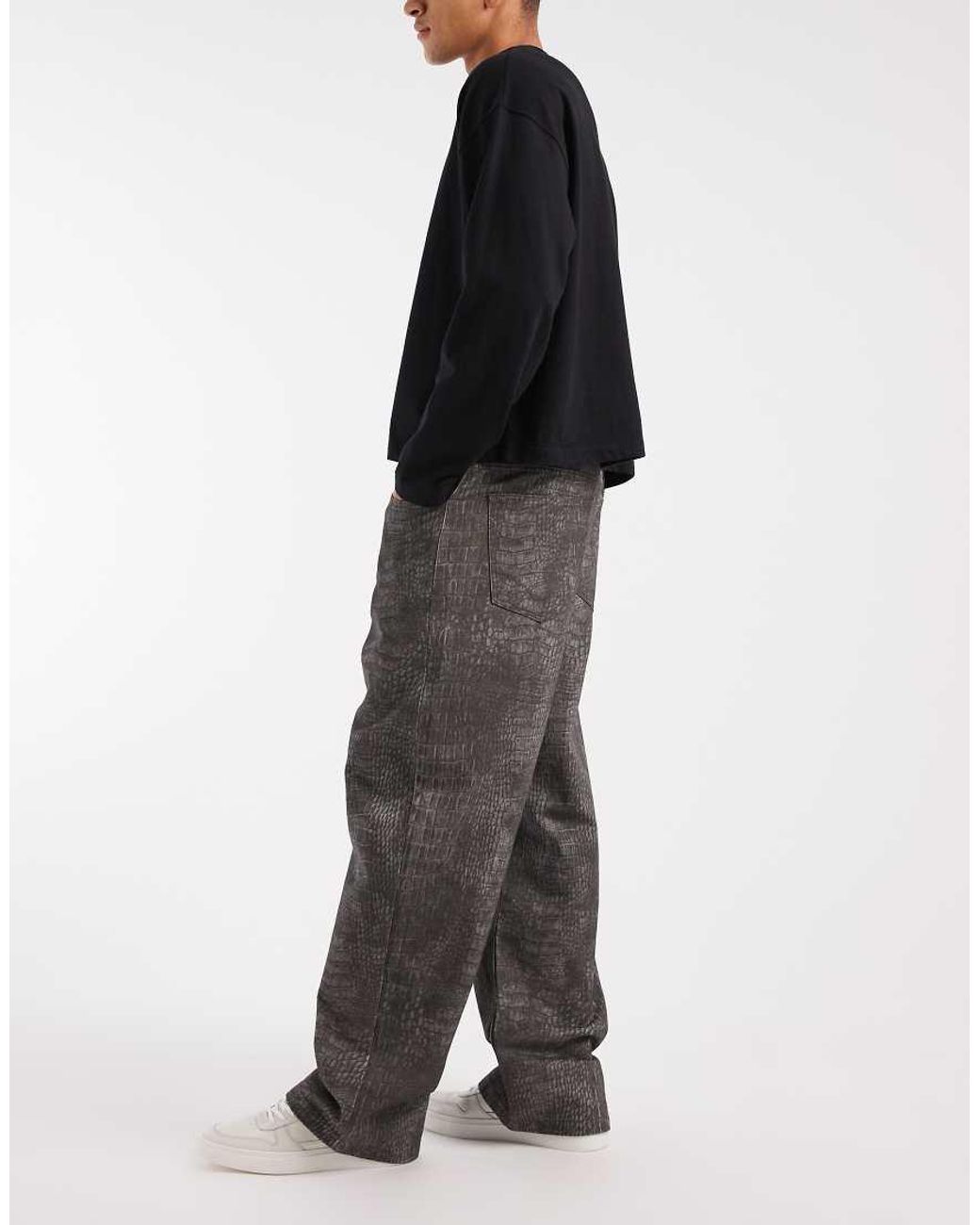 ASOS Black Baggy Trousers for men