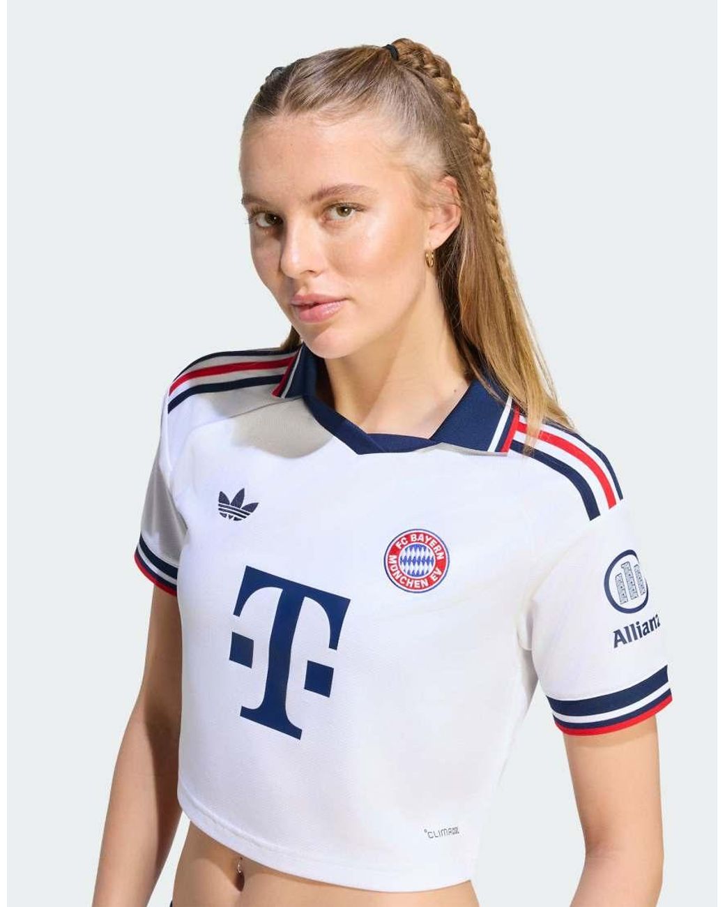 Adidas Blue Bayern Munich 2026/27 Away Cropped Replica Jersey