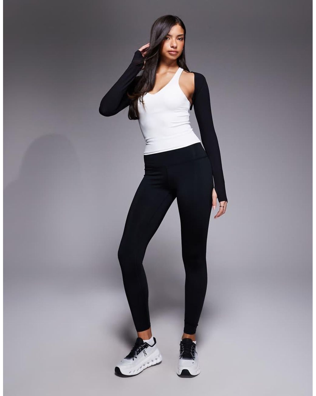 4505 Black Layering Long Sleeve Shrug