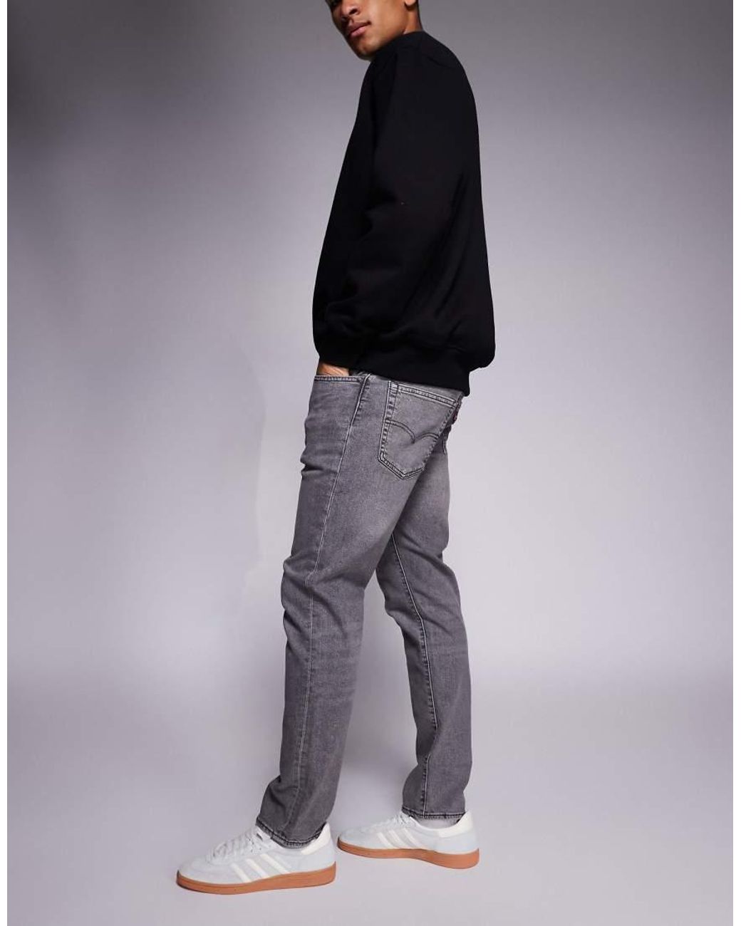 Levi's Gray 502 Tapered Jeans for men