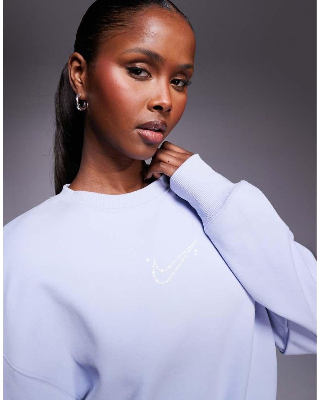 Nike White Phoenix Fleece Oversized Sweatshirt