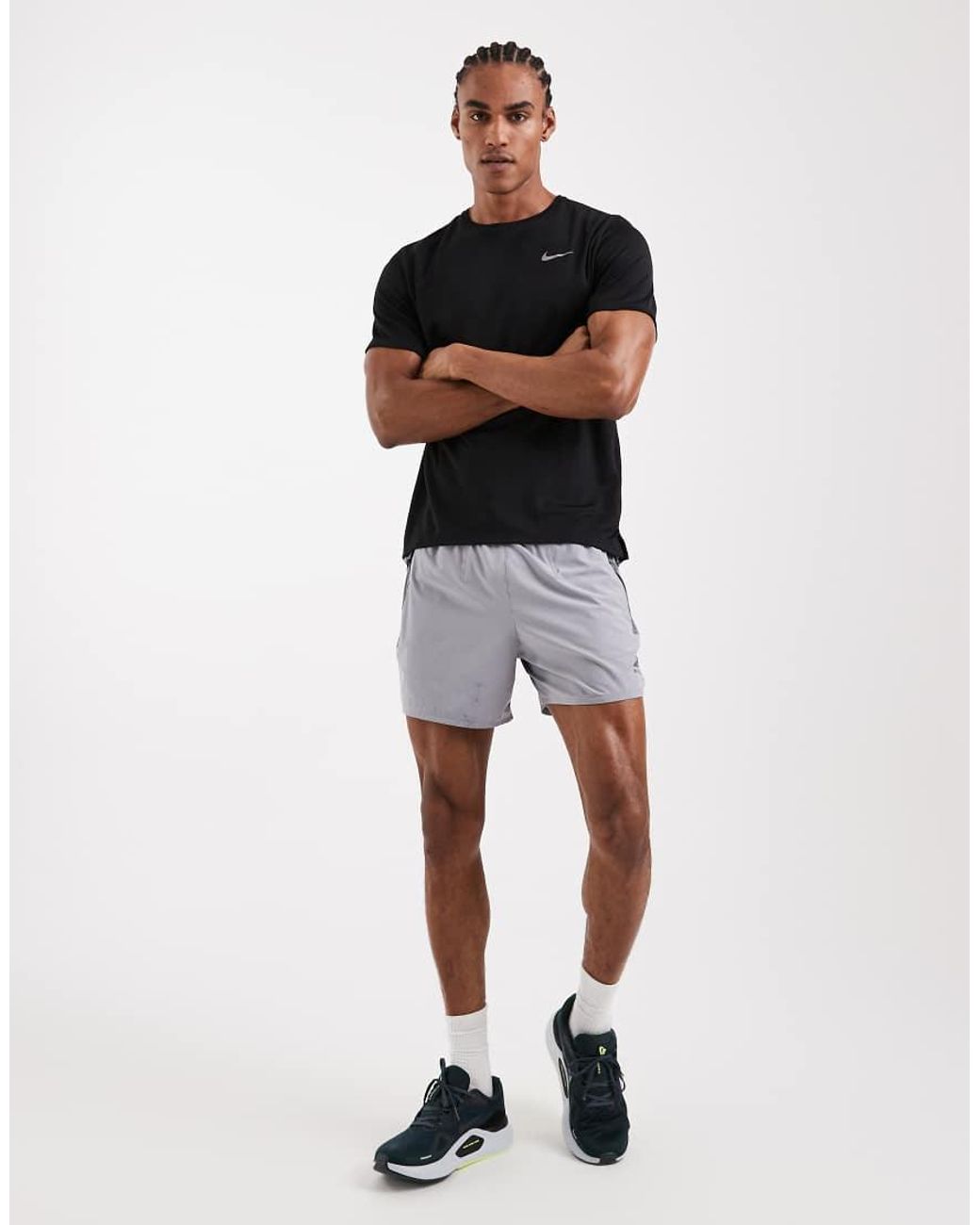 Nike Blue Miler Dri-fit T-shirt for men