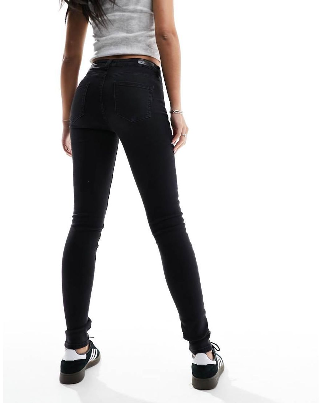 ONLY Black Blush Mid Waist Skinny Jeans