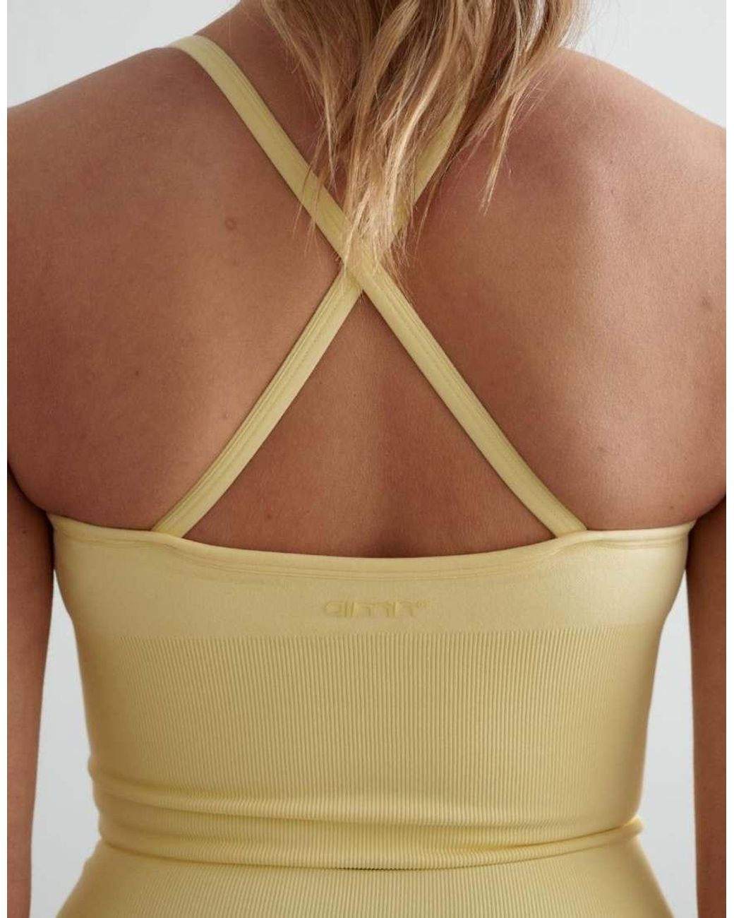 Aim'n Green Mellow Shape Seamless Cross Back Bralette