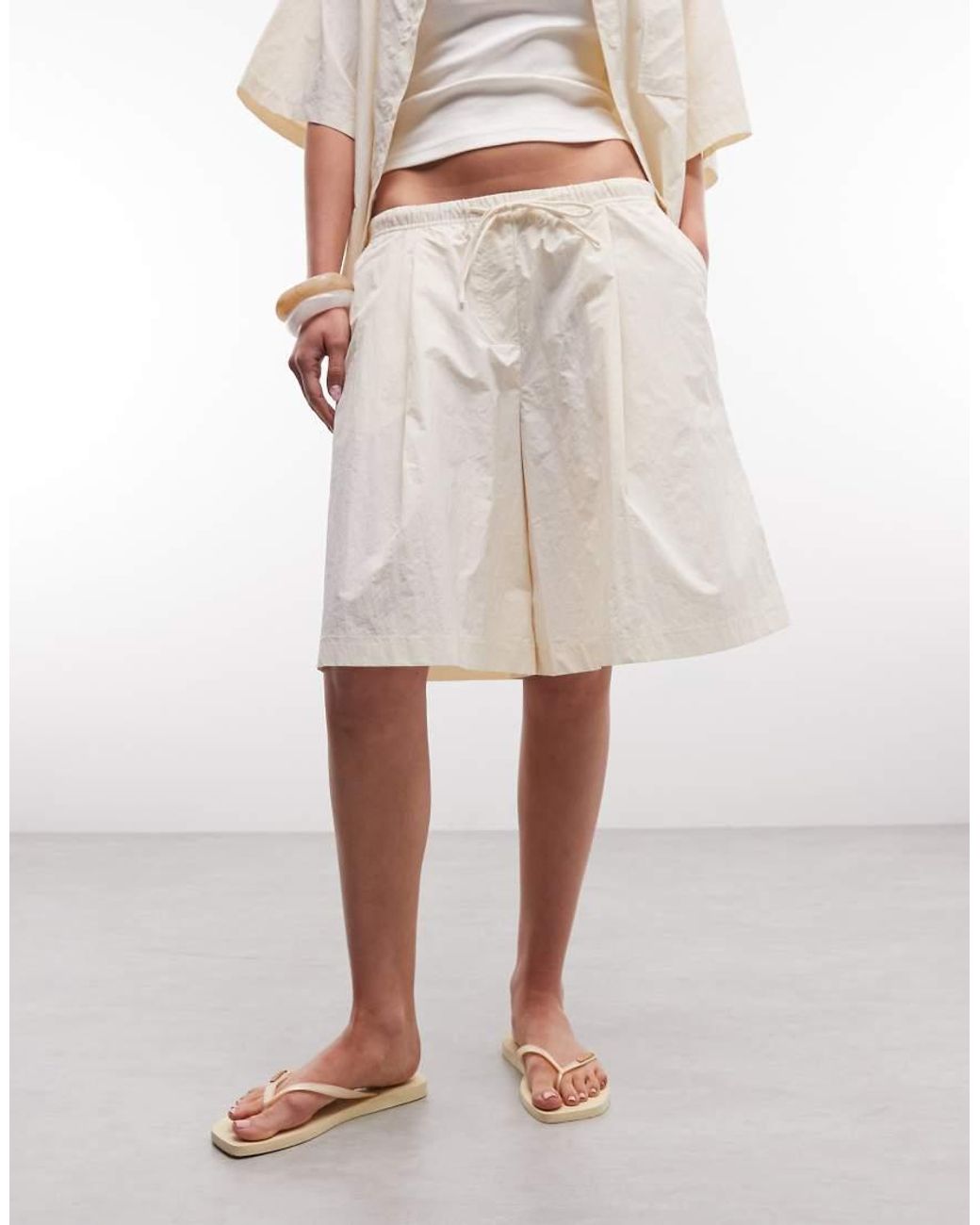 ASOS Natural Longline Shorts