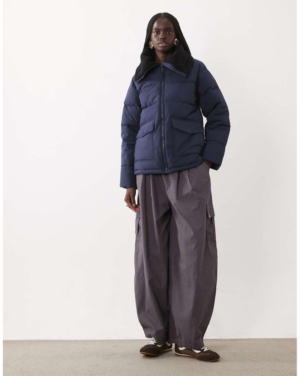 Regatta Blue Fleece‑Lined Kayana Quilted Jacket